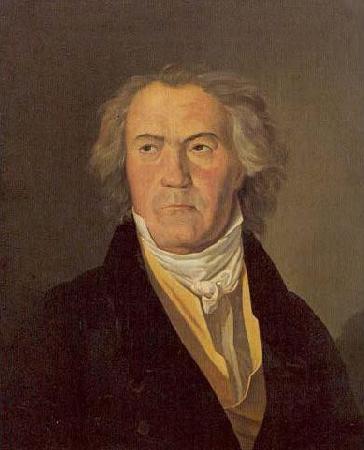 Ferdinand Georg Waldmuller Picture representing Ludwig van Beethoven in 1823 oil painting image
